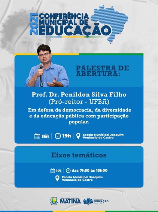 Participe da nossa Conferência Municipal de Educação!