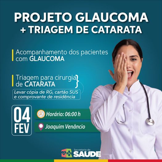 Projeto Glaucoma mais triagem de catarata