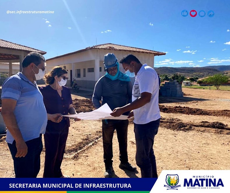 Prefeita Olga Gentil acompanhada do secretário de Infraestrutura Wagner Marcos